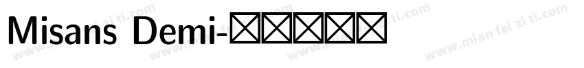 Misans Demi字体转换